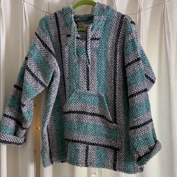 Blue & White Drug Rug - Picture 1 of 2